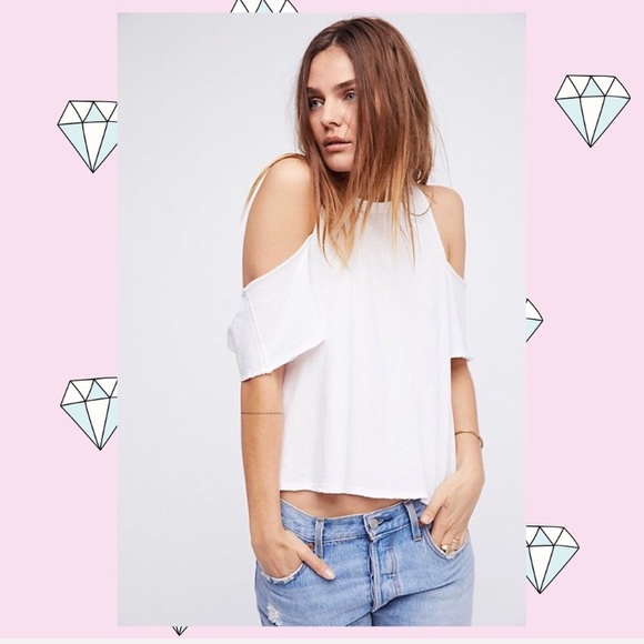 Free People Tops - We The Free Cold Shoulder Cross Cross Back Top